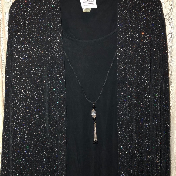 R & M RICHARDS-MULTI COLOR SPARKLE LING JKT/TOP - Picture 2 of 8